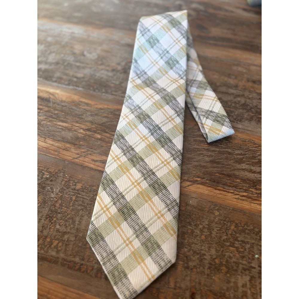 Vintage 70s Wide Arrow polyester necktie RARE Pattern
